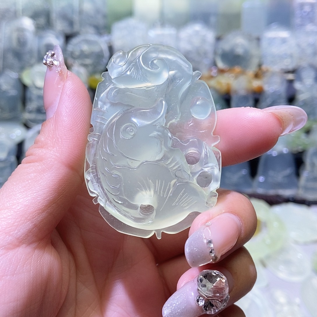 岫玉吊坠未镶嵌吊坠