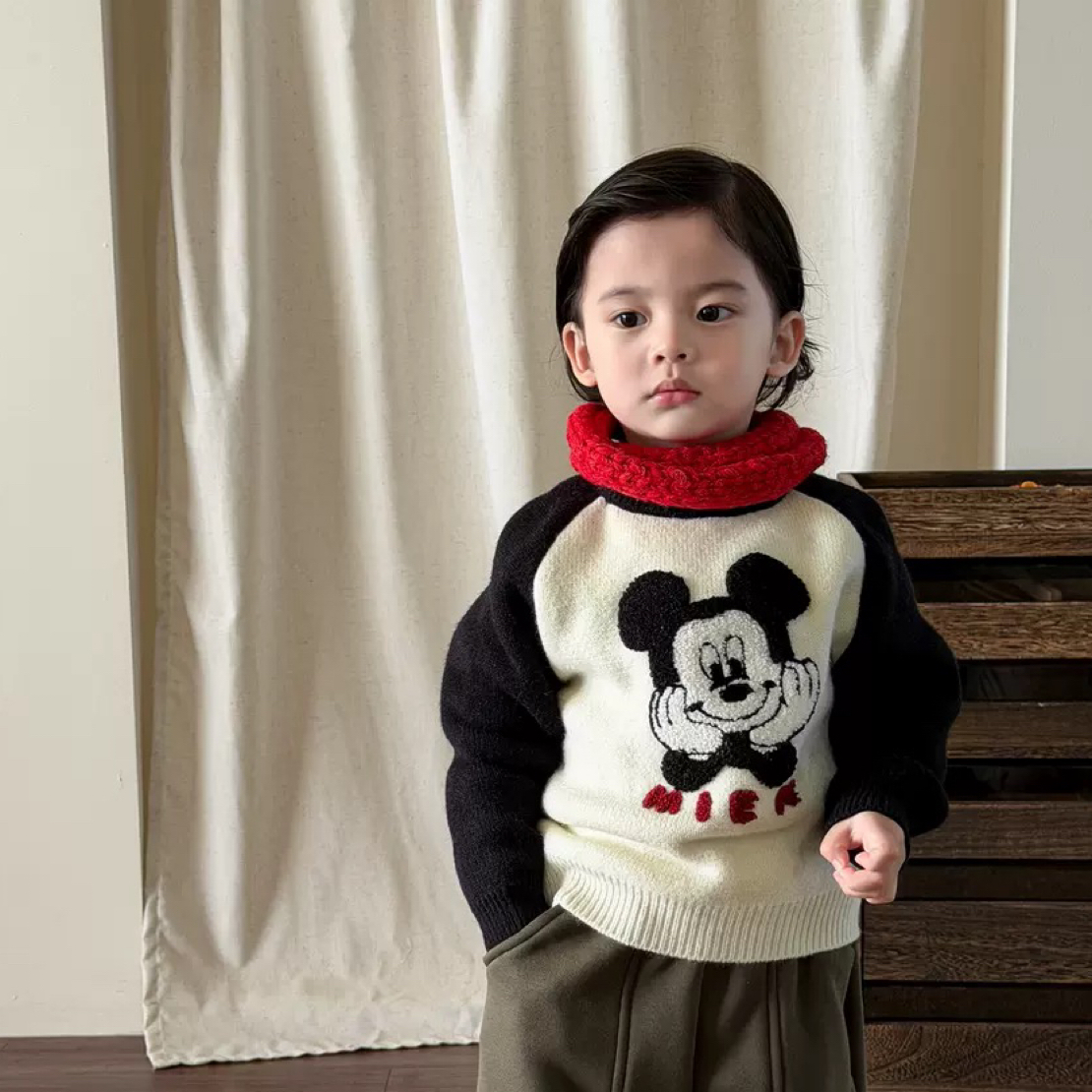 毛衣儿童可爱加绒加厚保暖