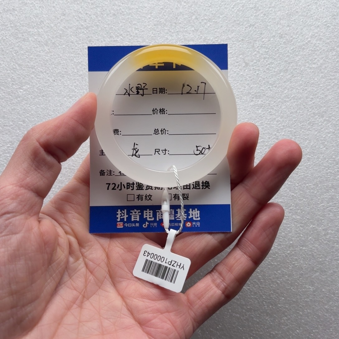 水***i石英质玉未镶嵌手镯龙50+水野