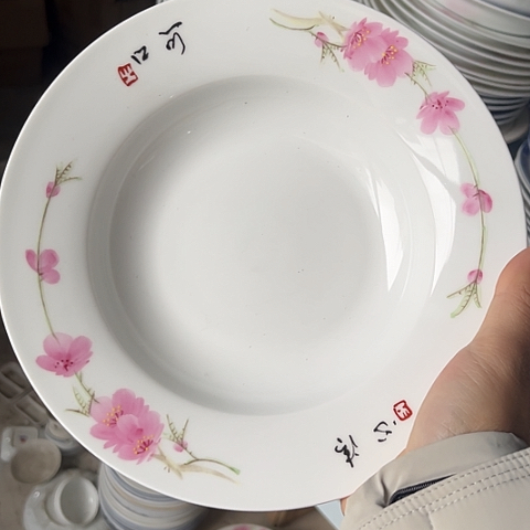 其他瓷8寸手绘深盘一个
