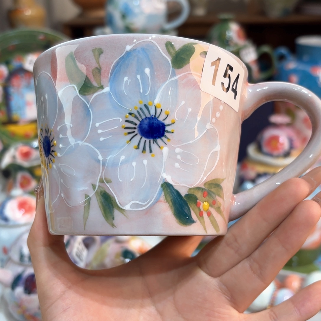 景德镇手绘高温釉下彩陶瓷茶具