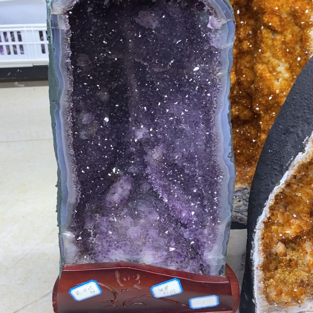 紫晶小葛摆件未镶嵌