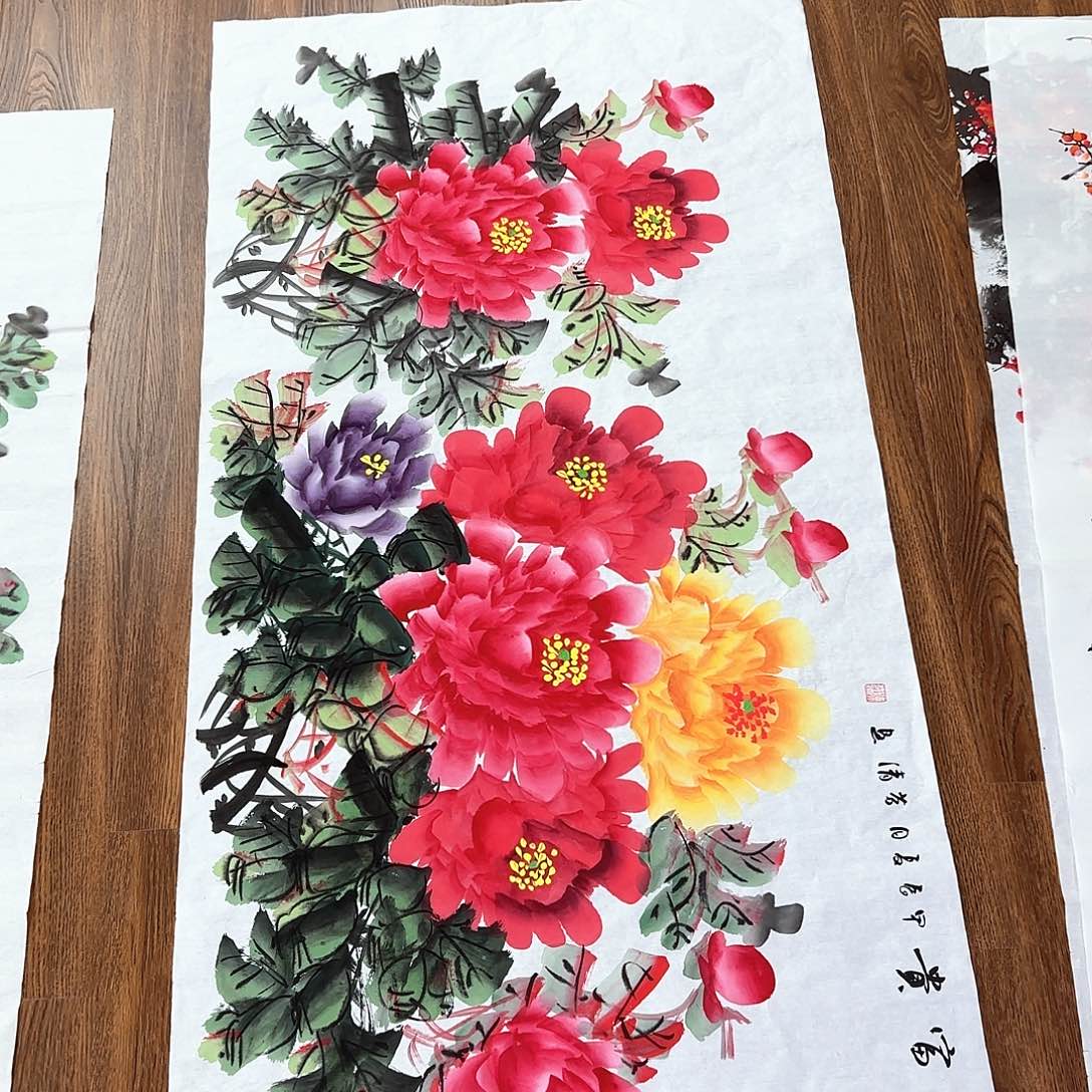 国画国画作品多次