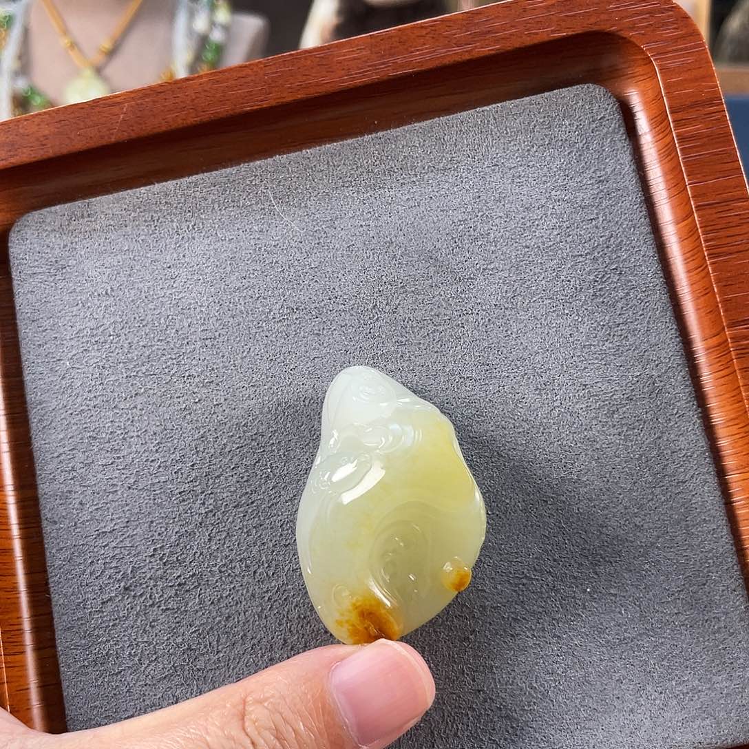 和田玉未镶嵌吊坠(不含链)