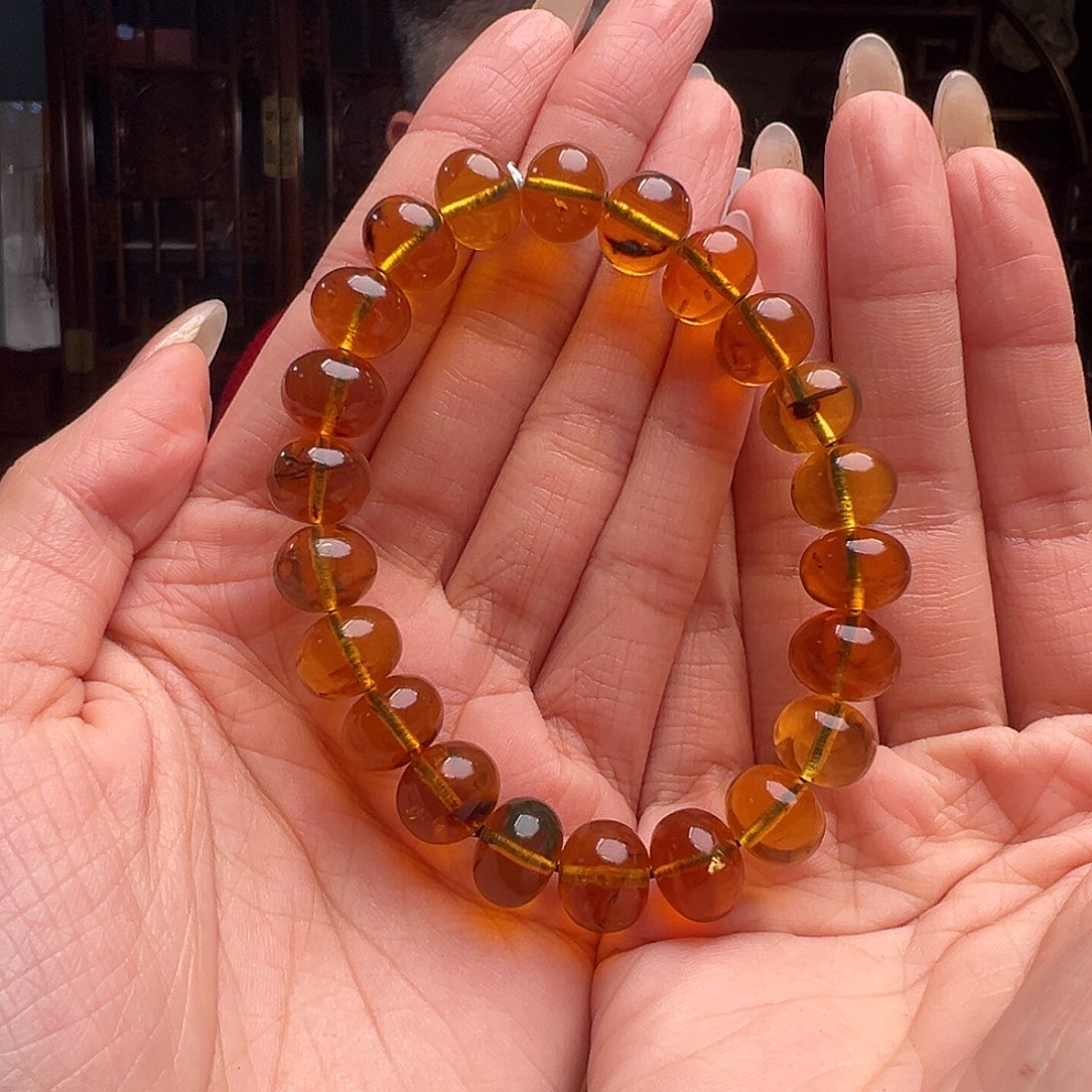 琥珀裸石未镶嵌抚顺琥珀10020。11mm