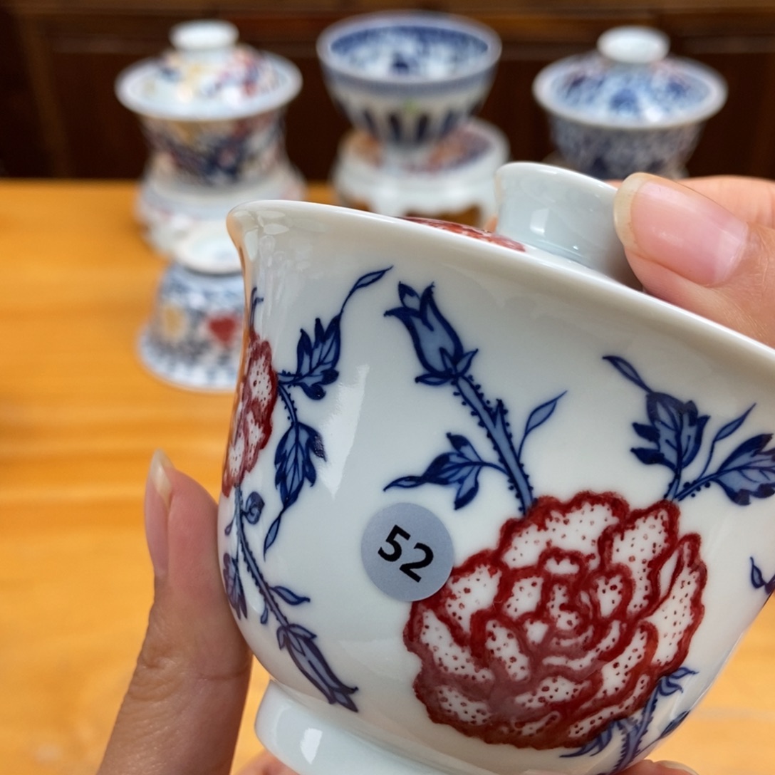 手绘现代茶具非古董