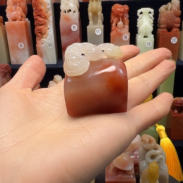 寿山石印石～*寿山石手工雕刻