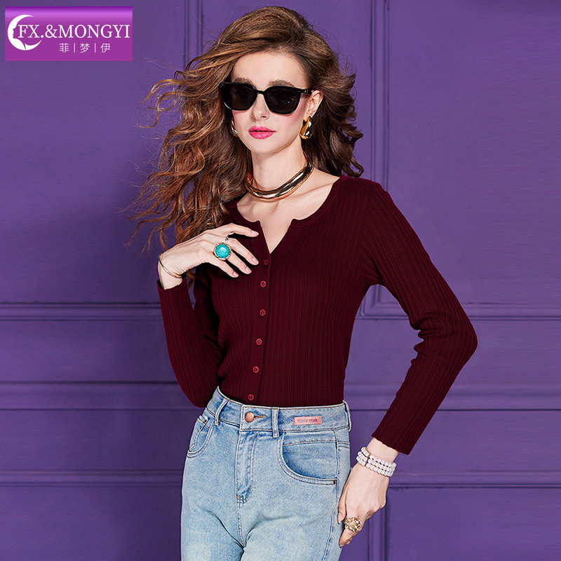 菲梦伊绵羊毛新款时尚毛衣FXDM1757