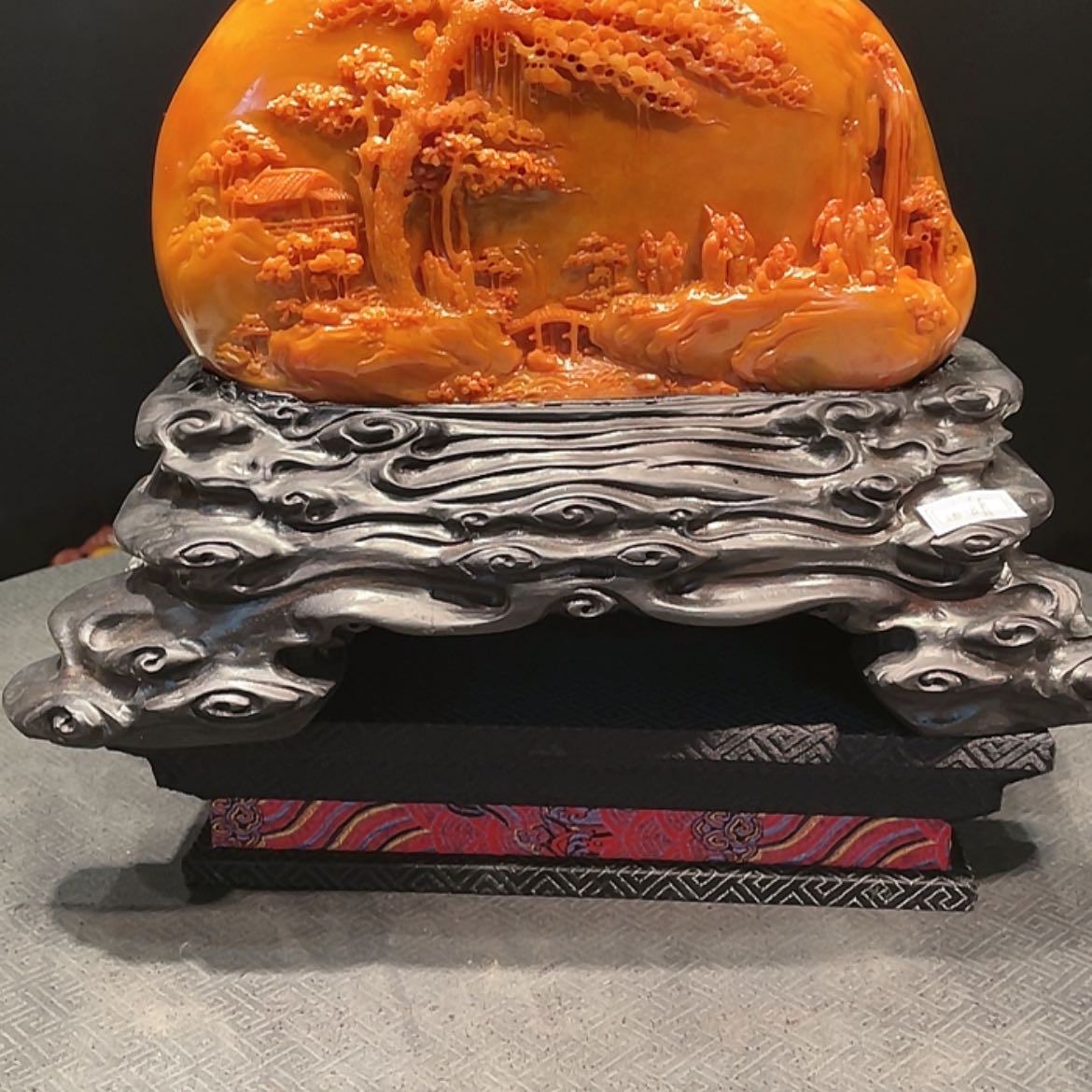 【闪购商品】寿山石大***龙山水摆件工艺品