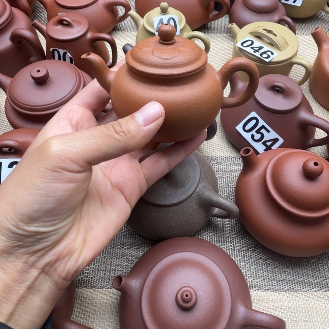 挚***）茶壶紫砂黄降坡大彬如意120cc微瑕