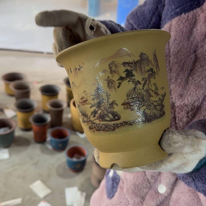 紫砂花盆紫砂花盆口径15/15