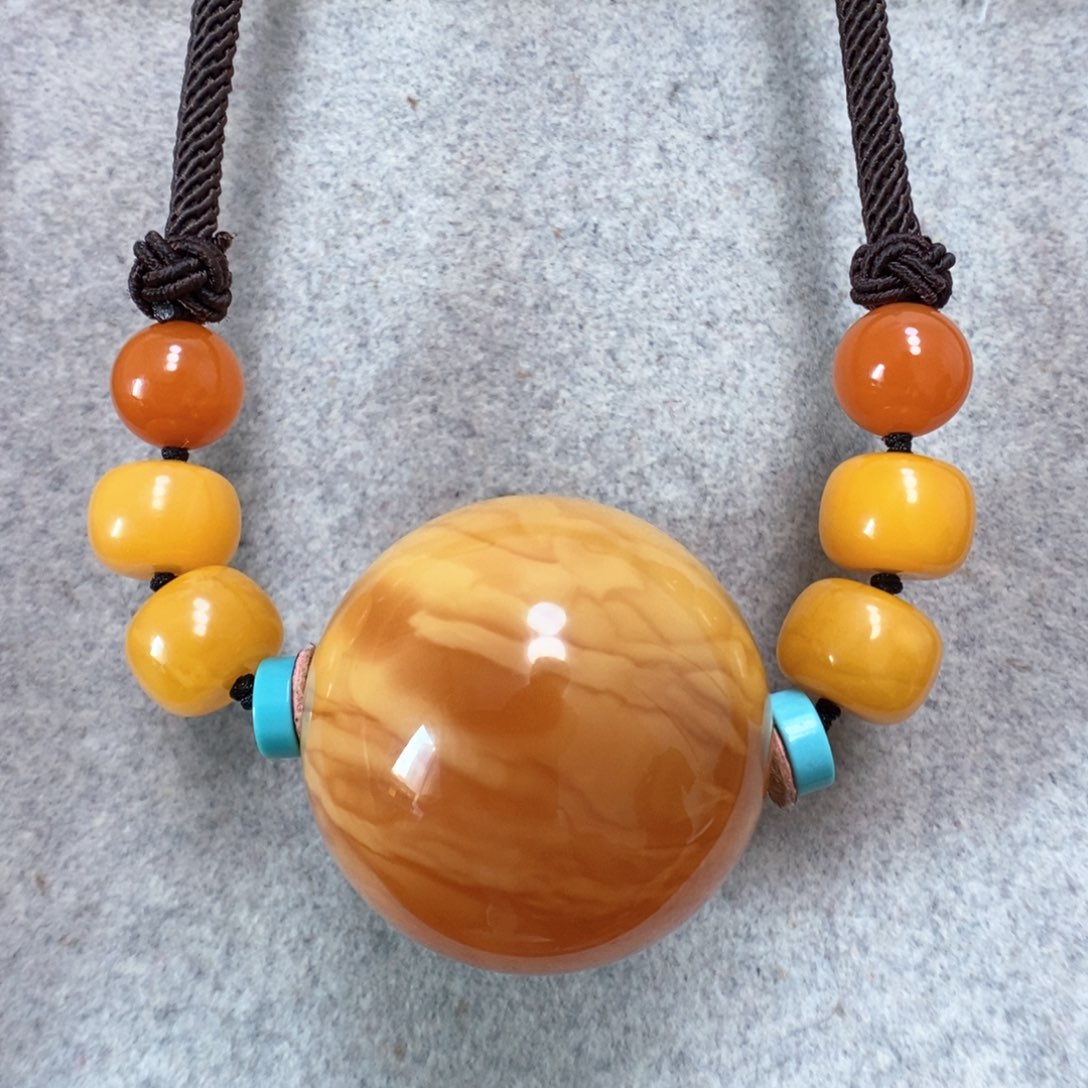 蜜蜡项链未镶嵌蜜蜡锁骨