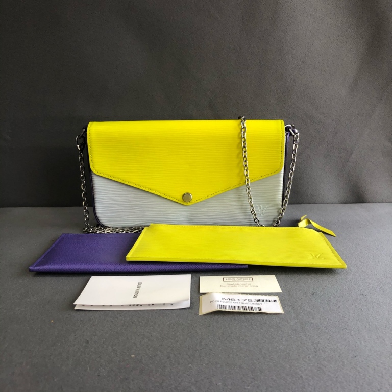 95新 LouisVuitton/路易威登 拾锦奢品 LV水波纹三合一链条单肩包