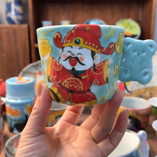 炉景德镇釉下手绘陶瓷 