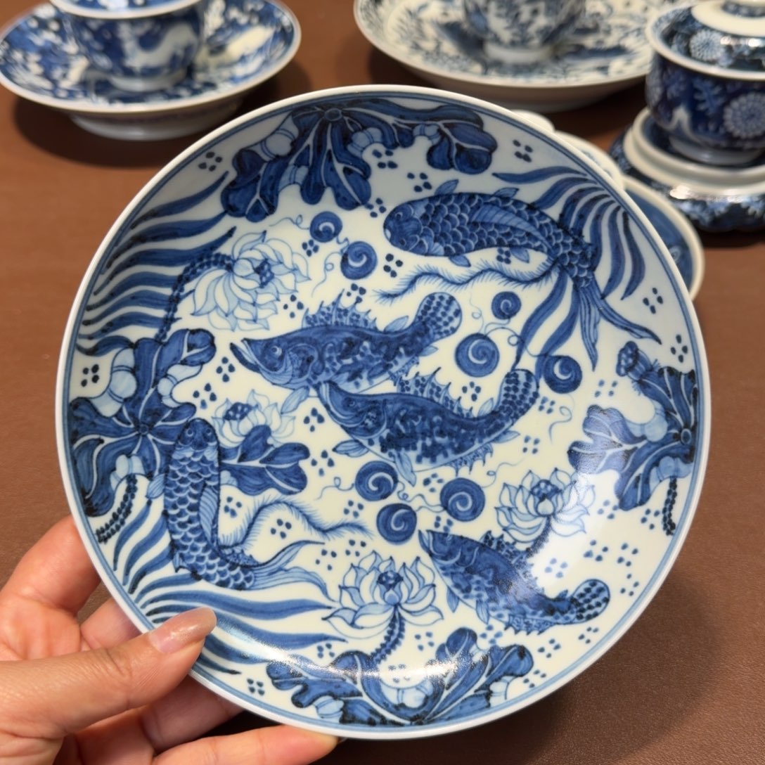 手工手绘茶具壶承
