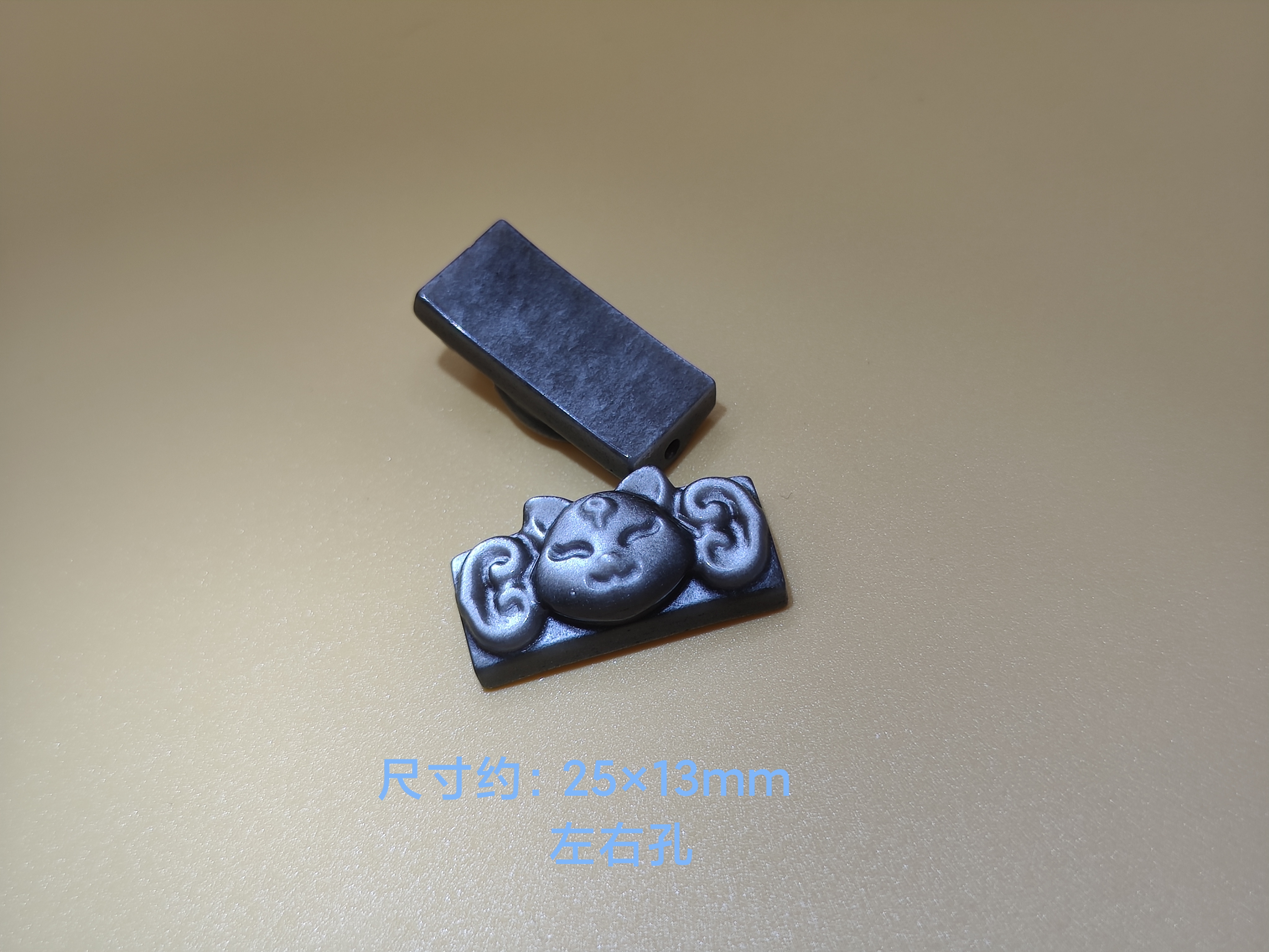 银曜石九尾半镯手牌精雕小件手工diy串珠复古配件配饰