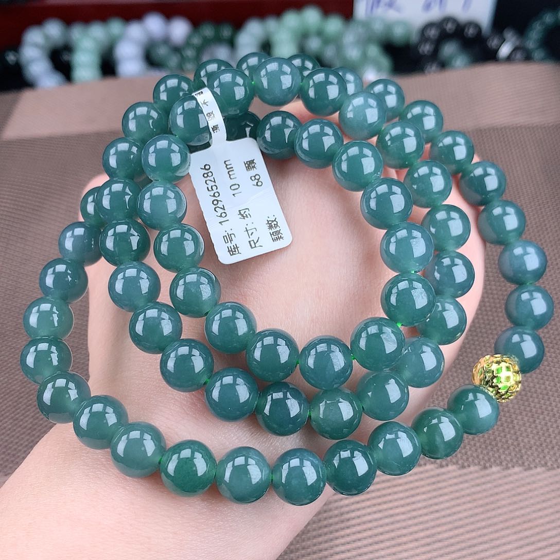 翡翠毛衣链未镶嵌