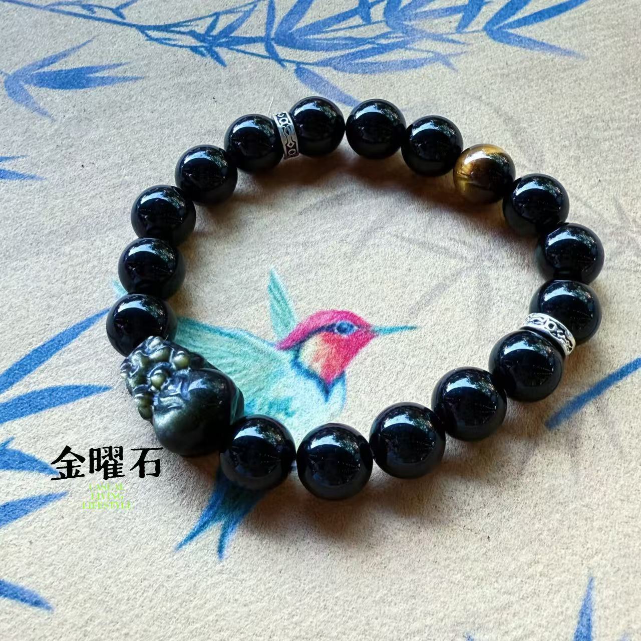 【十六珠宝】暗卫｜金曜石10mm设计款YH128多样性发一