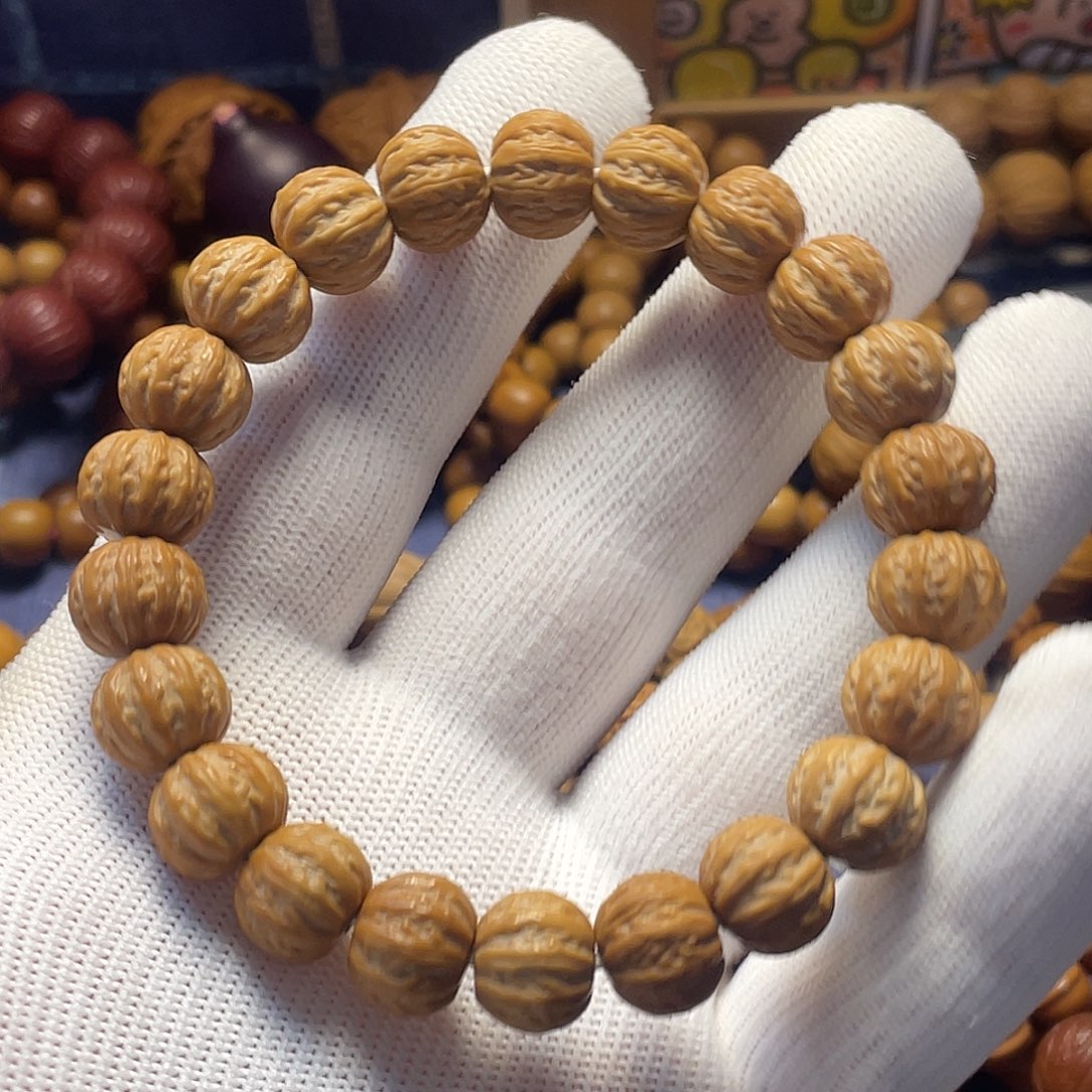 吊坠猴头核桃全品八楞手串   