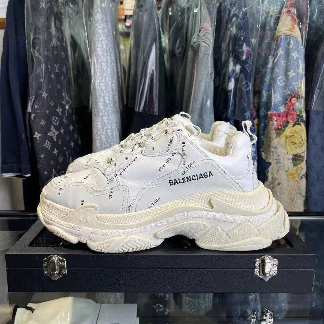 99新 Balenciaga/巴黎世家 triples老爹鞋/41码/以鉴定洗护/无盒/