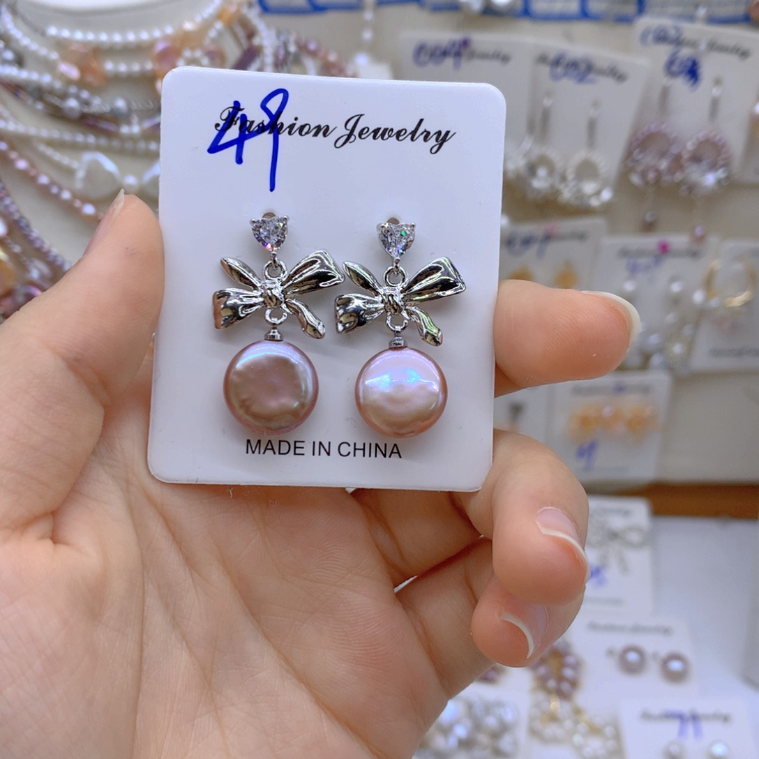 淡水珍珠银S925镶嵌颈饰