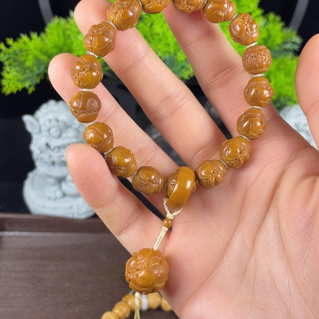 核桃手串/手链全品地主坠财神