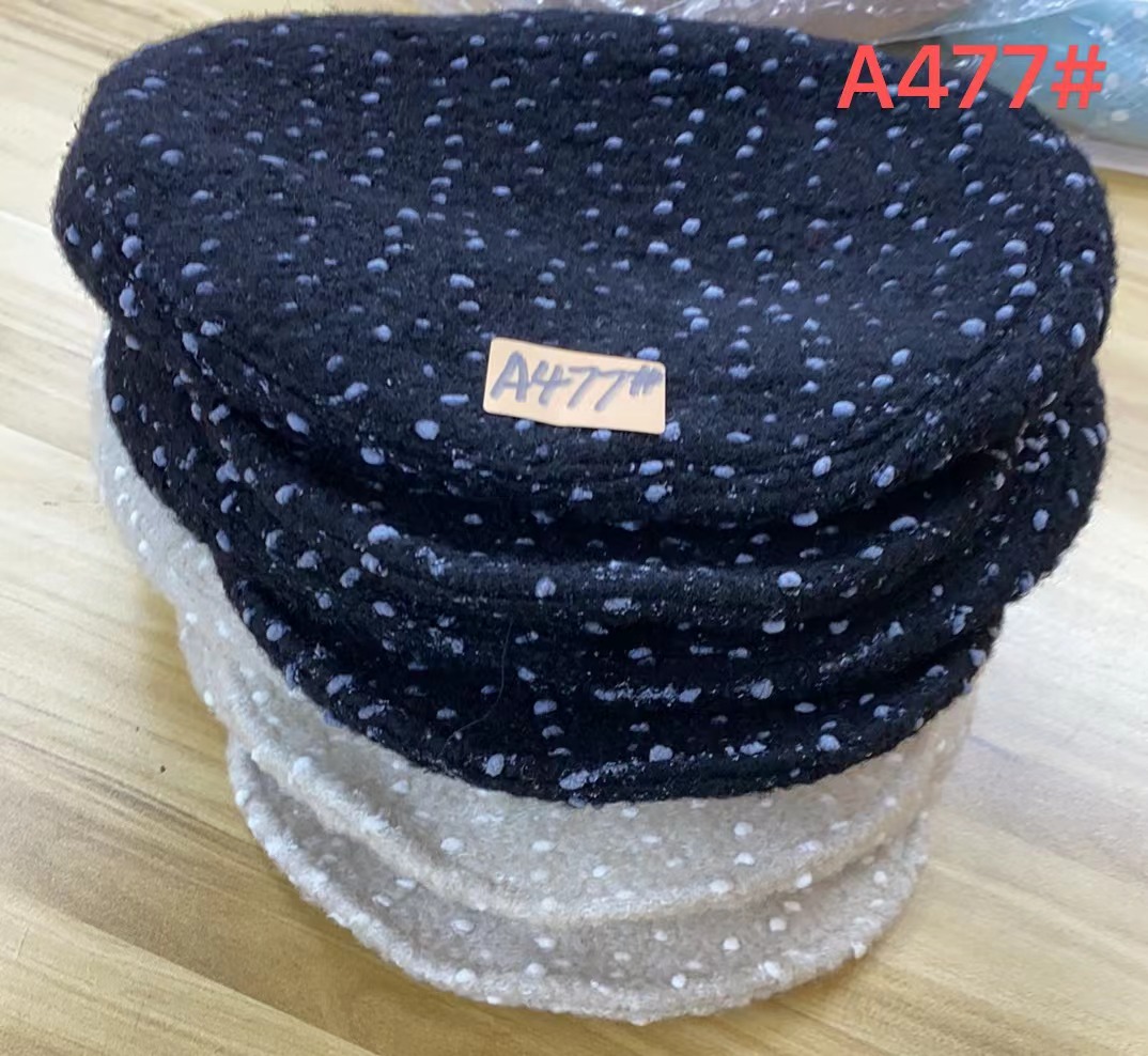 A477#雪花点军帽