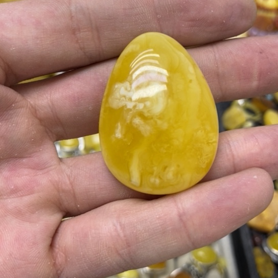 蜜蜡裸石未镶嵌吊坠