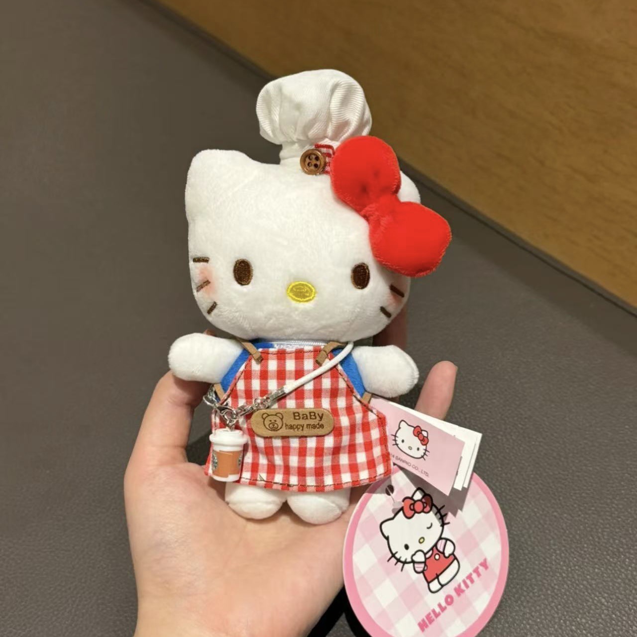 正版经典KT凯蒂猫背包包挂件卡通可爱hellokitty钥匙扣毛绒玩偶女