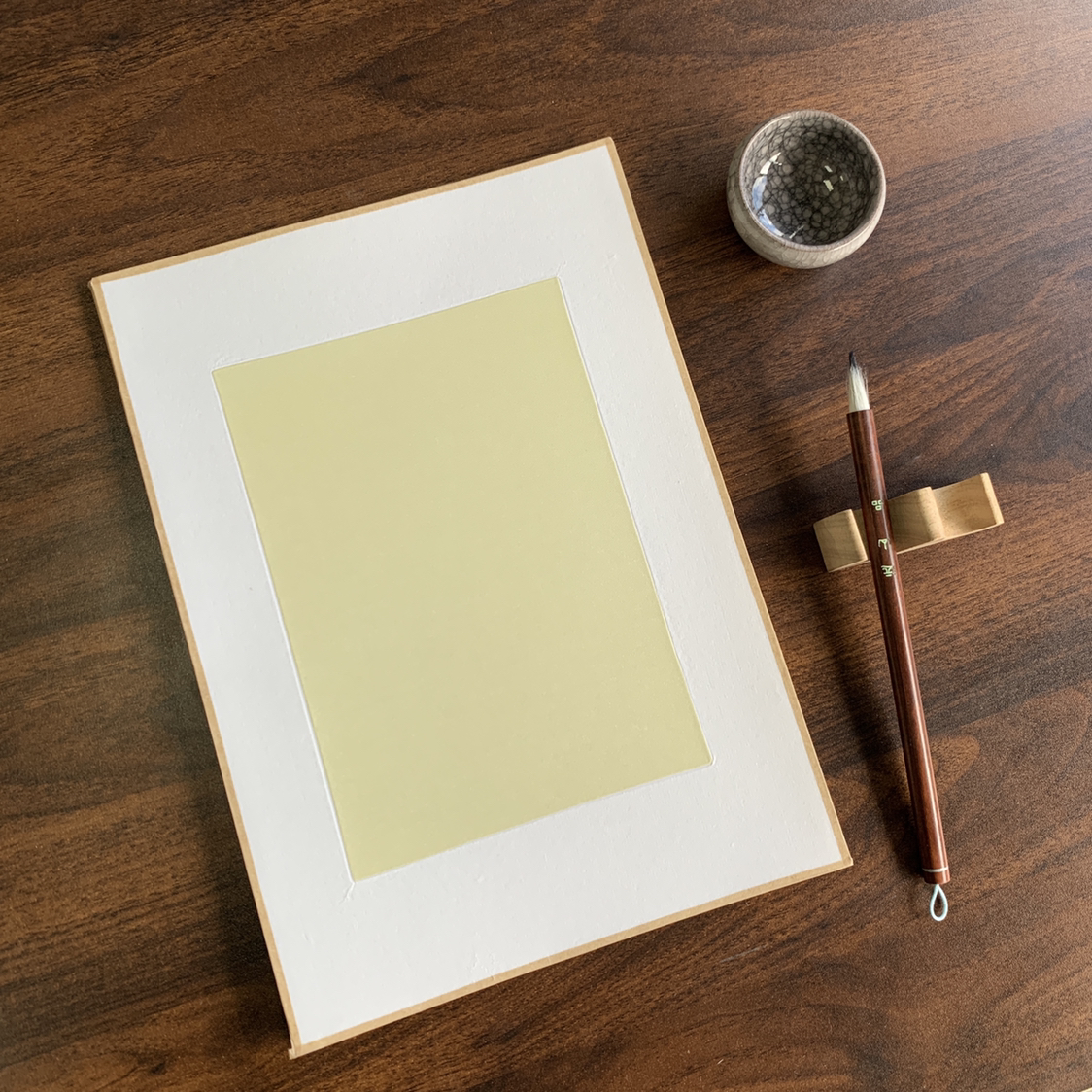 品037:【21*29.7米色纯绢画片熟绢】纯绢软卡10张