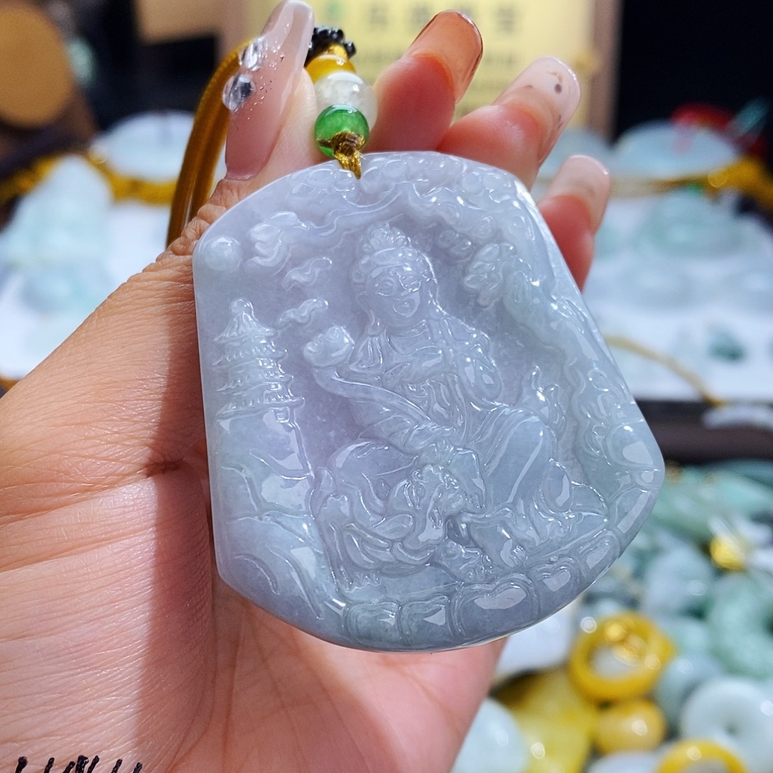 翡翠未镶嵌毛衣链8041