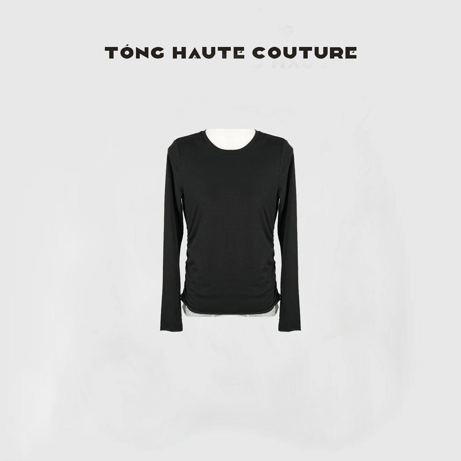 【澜心】冬季新款轻奢轻熟风时尚纯色T恤 YY813