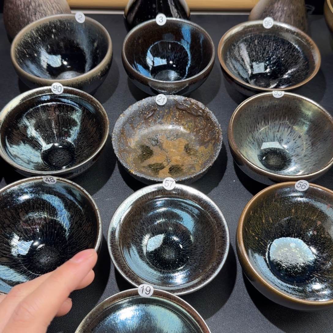 茶盏精品柴烧放漏放漏19