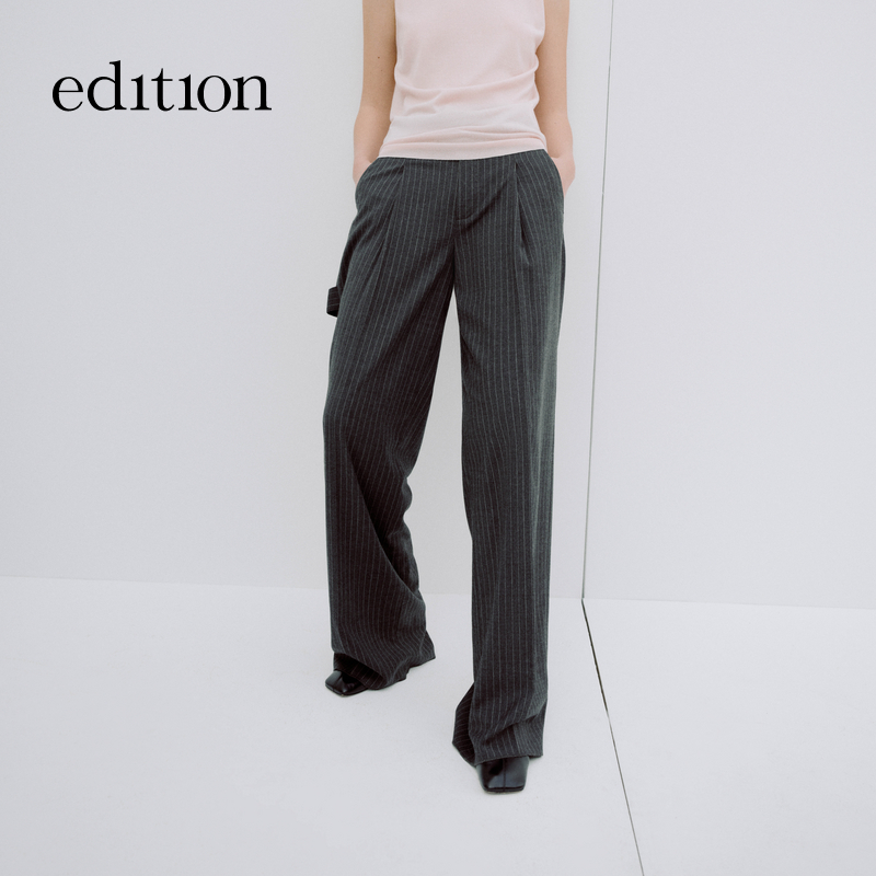 【新品首降】edition精英衣橱系列复古绵羊毛西裤#EBD3PAT029