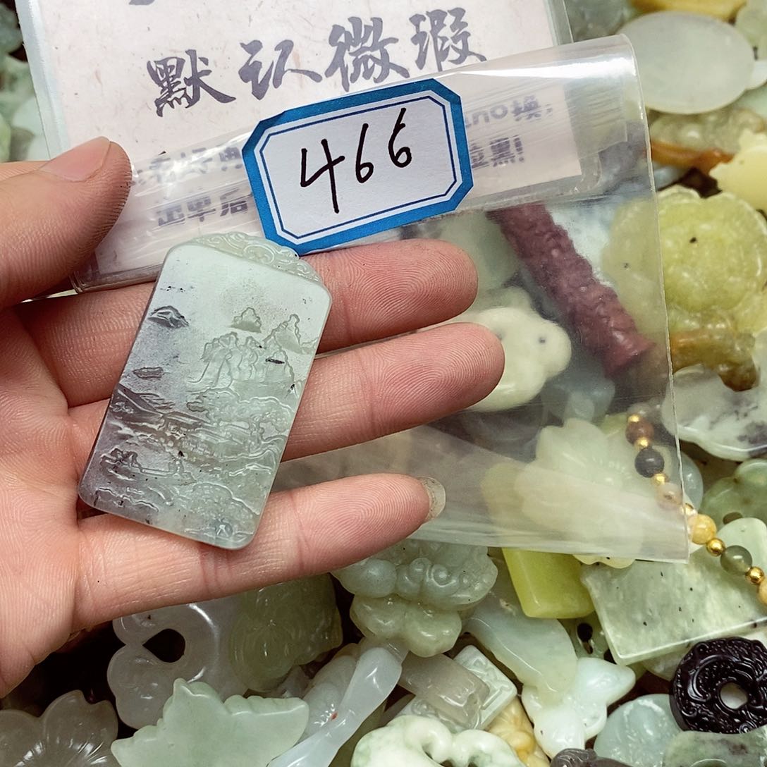 蛇纹石玉未镶嵌颈饰466