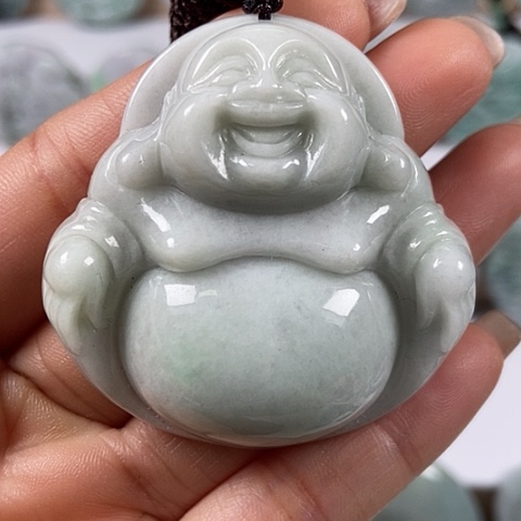 翡翠颈饰未镶嵌大佛福利