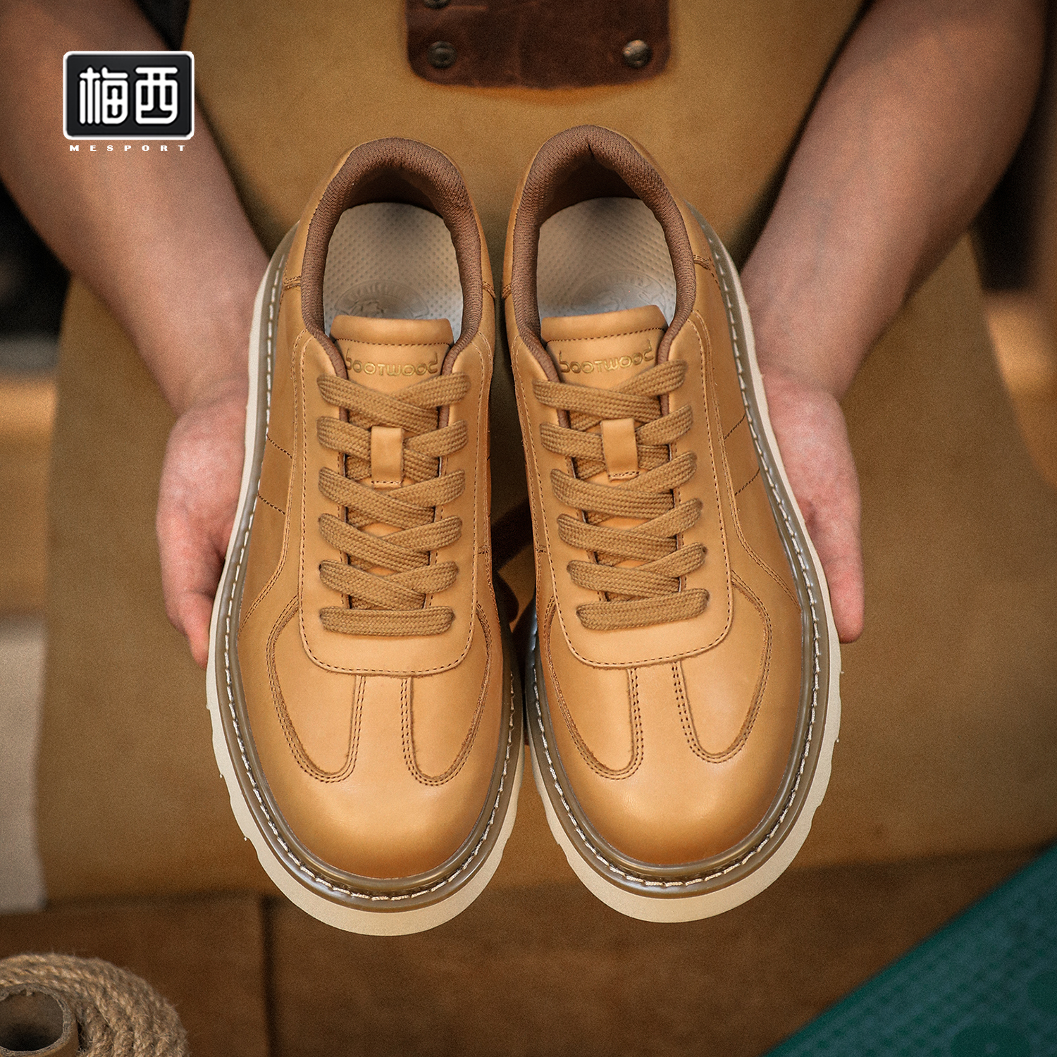 【西西里梅】头层牛皮低帮英伦鞋系带圆头舒适时尚潮流男鞋YX0909