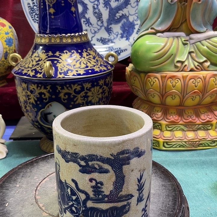 盖碗摆件摆件瓷器摆件