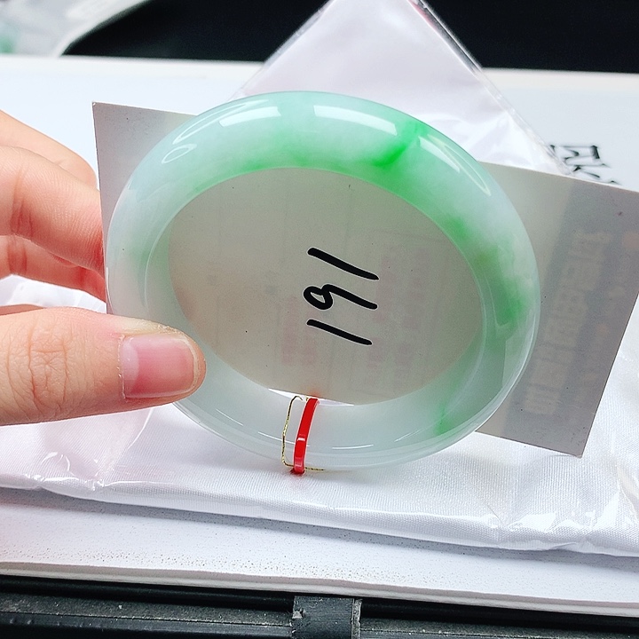 翡翠手镯未镶嵌缅甸天然a货手镯54+