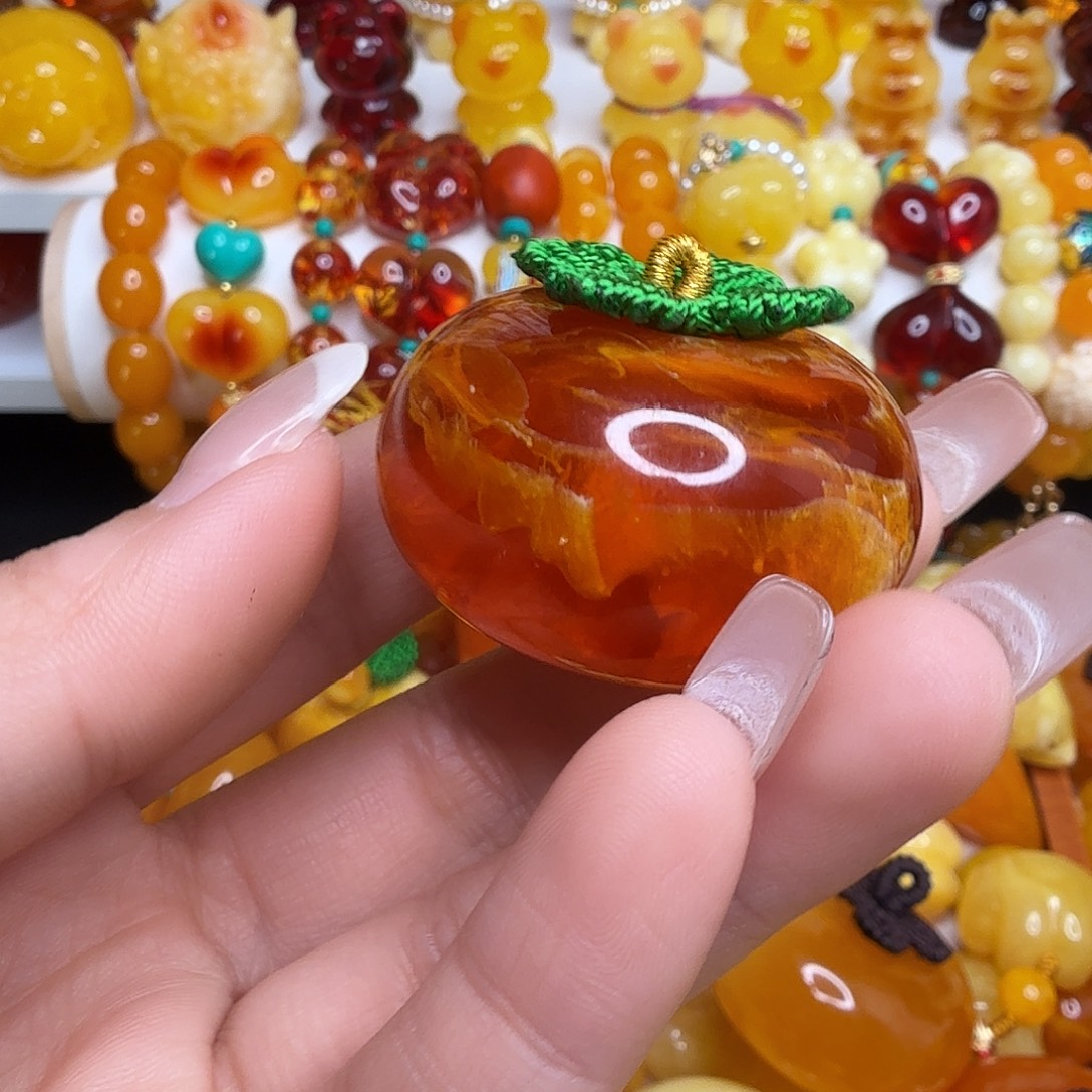 一***休非金属红色花柿子040