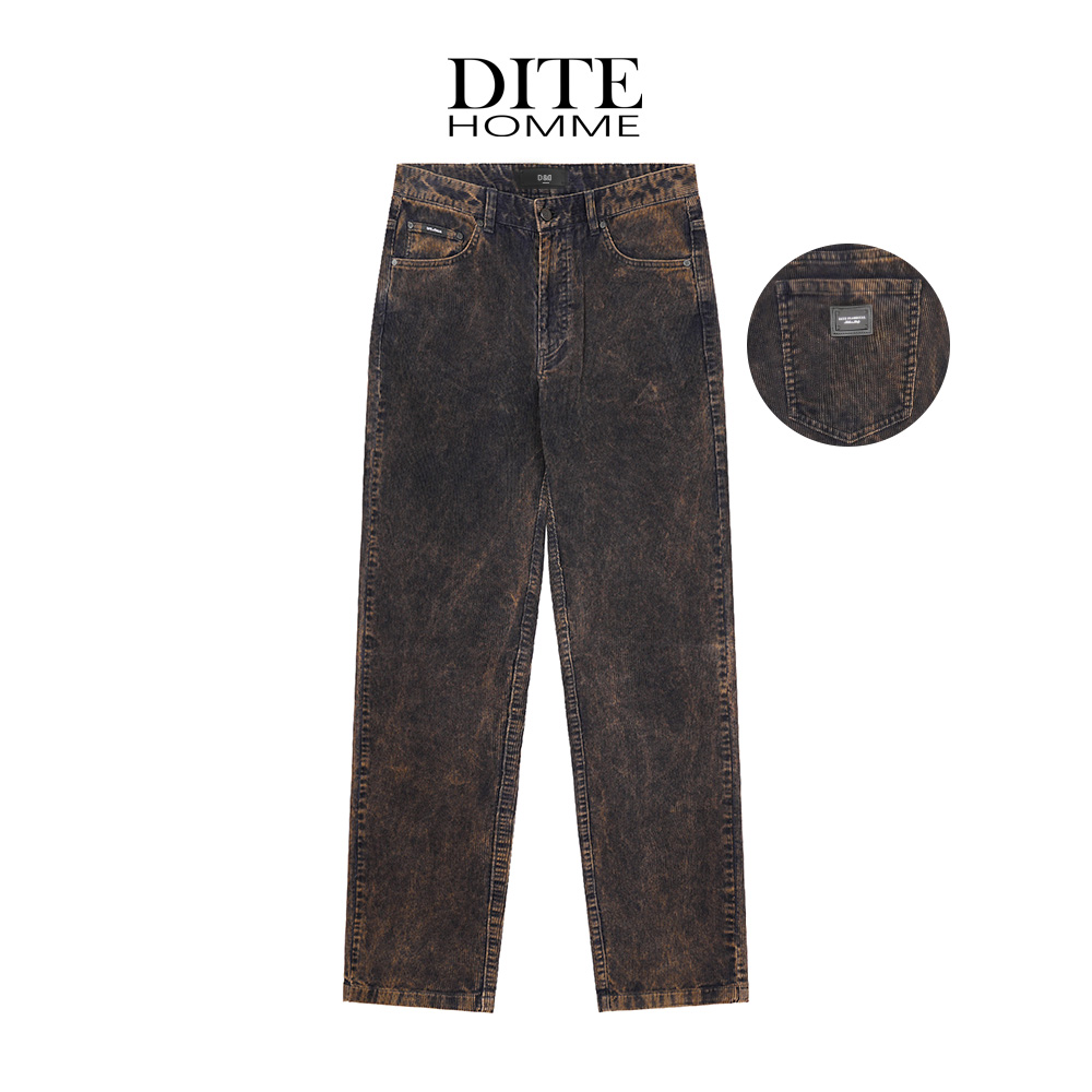 DITE/迪特  个性色彩直筒休闲裤 2562023