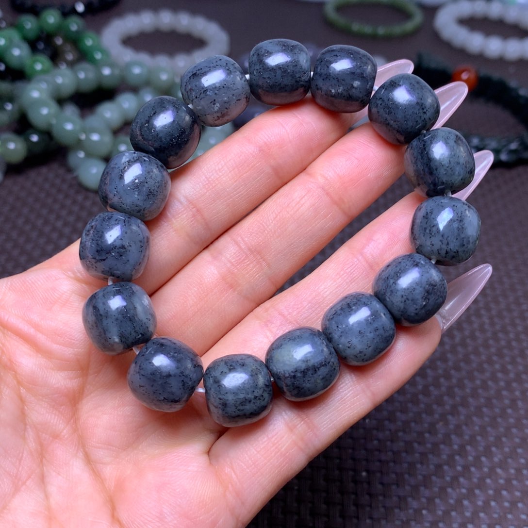 未镶嵌手串和田玉卡14