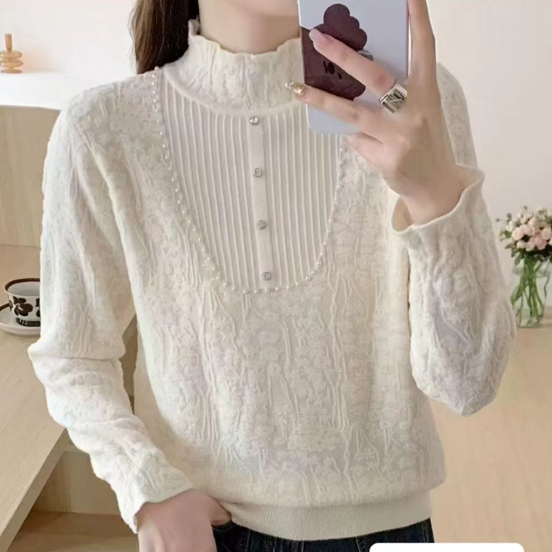 【三顺服饰】｛绒毛打底｝厚实绒毛打底衫