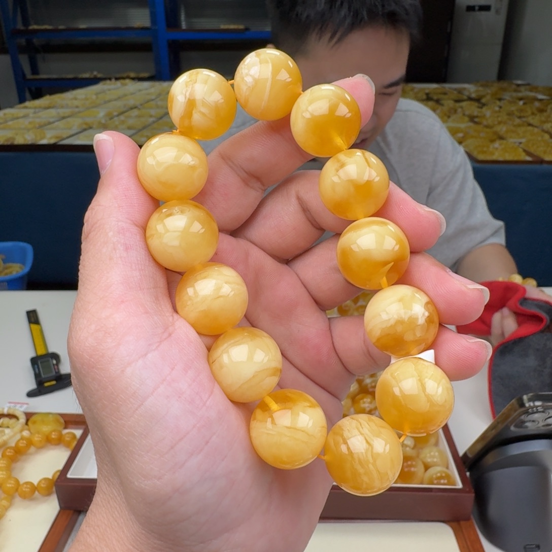 ╳***′琥珀未镶嵌手链蜜蜡手串