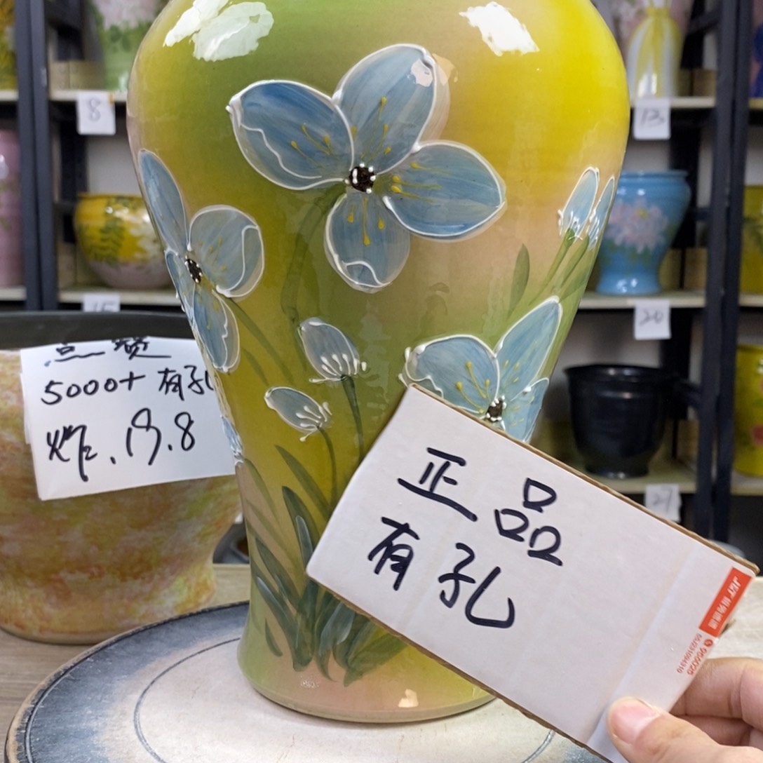 景德镇手工手绘陶瓷花盆