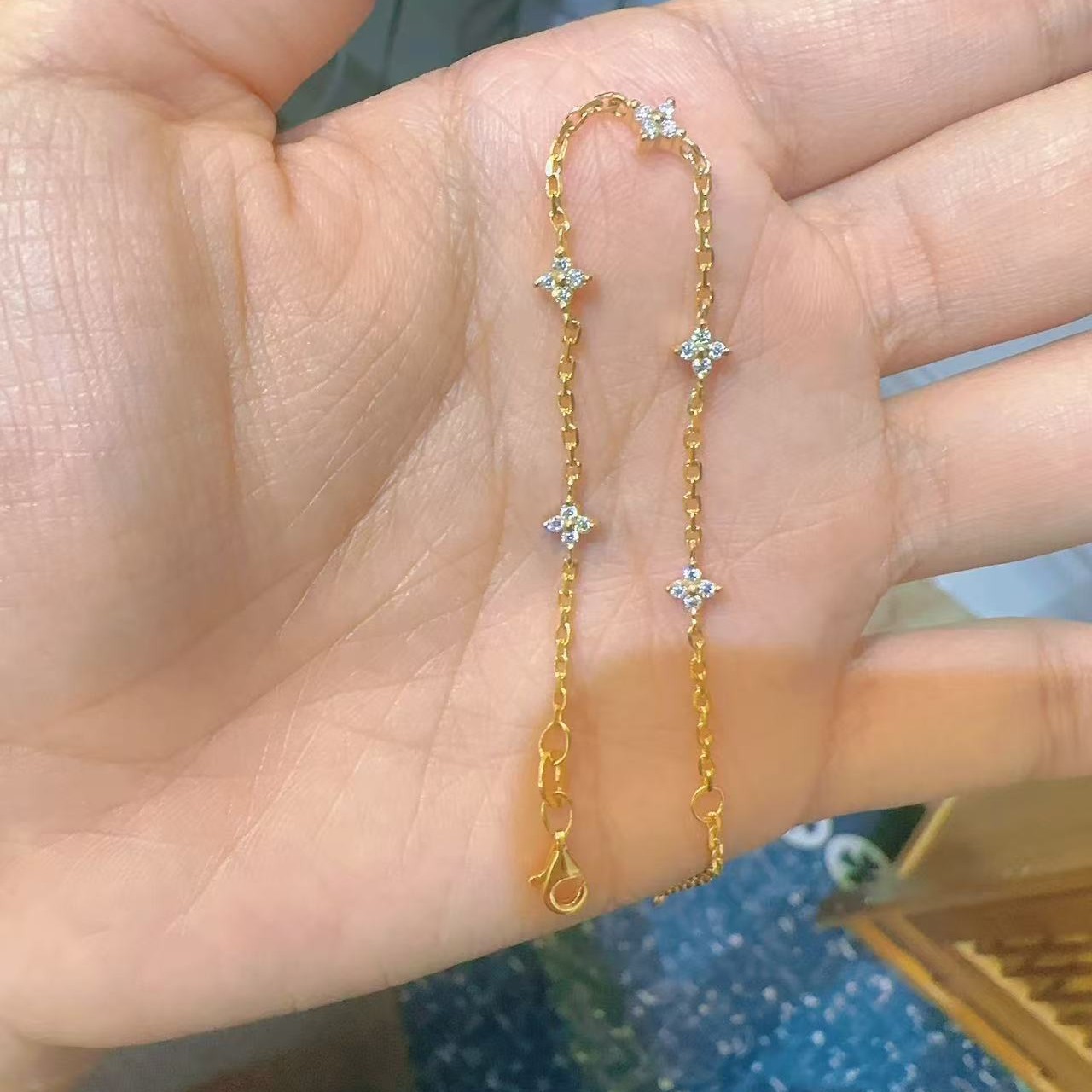 足金999黄金5G工艺精致手链