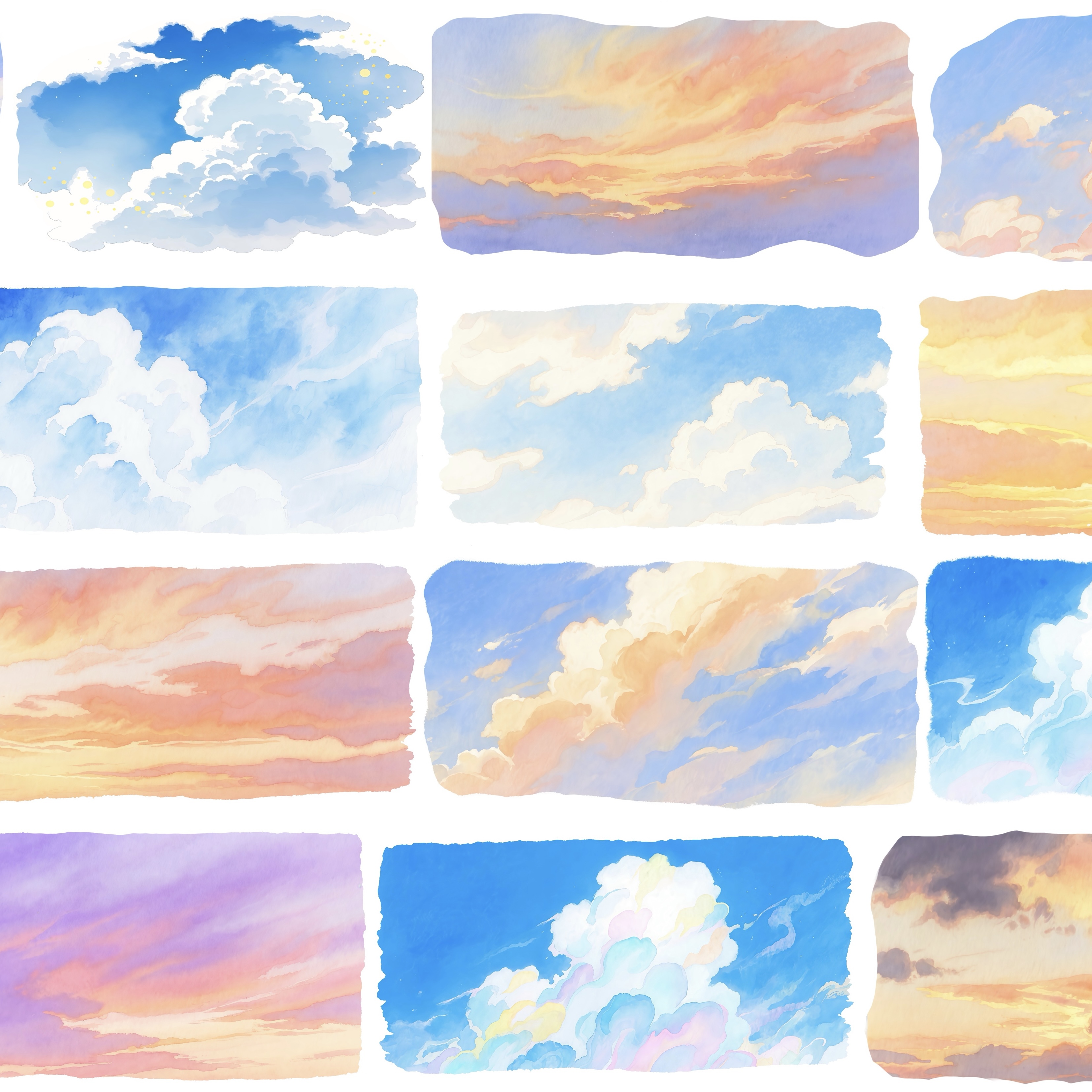 47号 七彩祥云 四个款 一米一循环 发3米