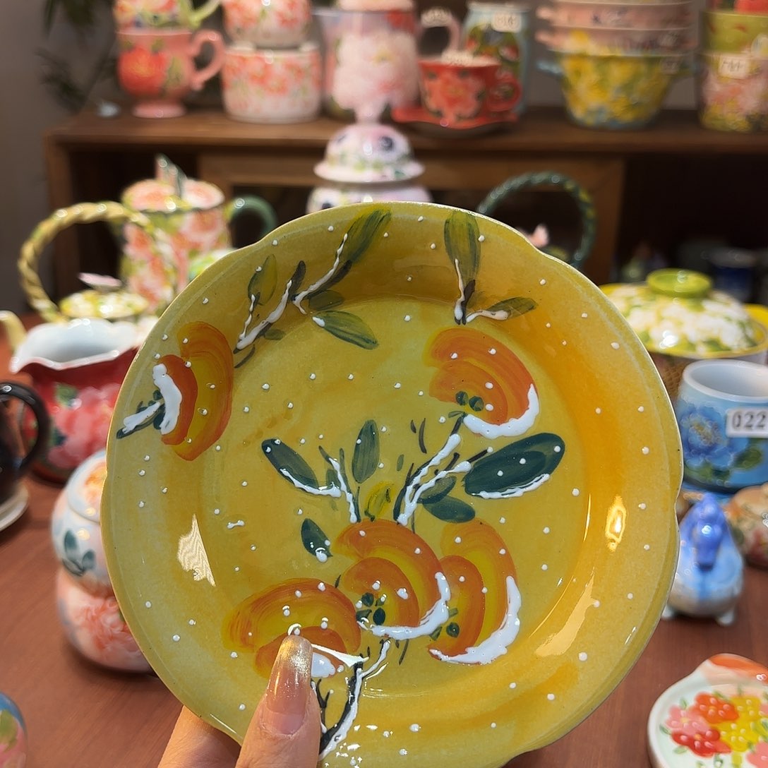 小***я景德镇手绘高温釉下彩陶瓷茶具