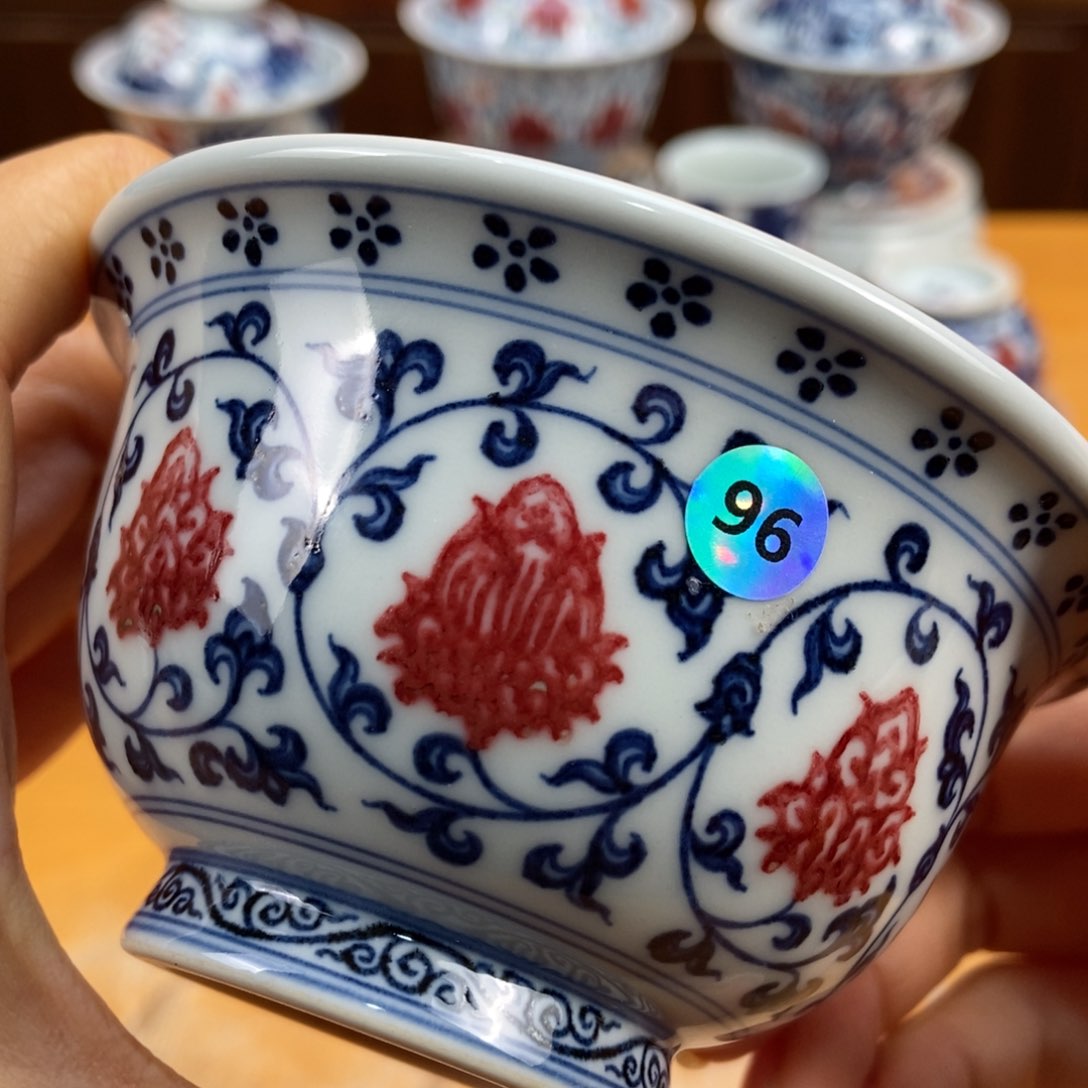 手绘现代茶具非古董