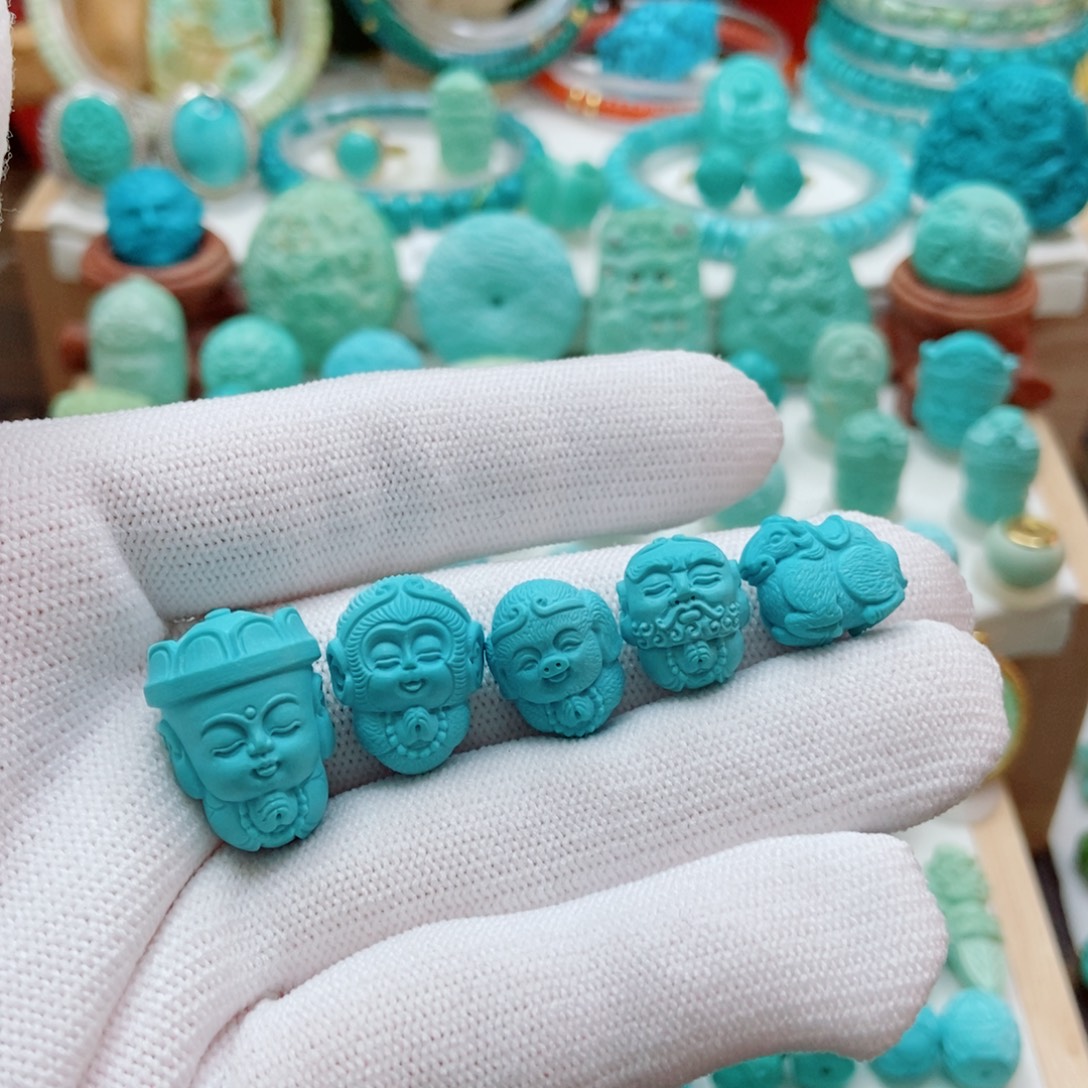 绿松石未镶嵌西游套装